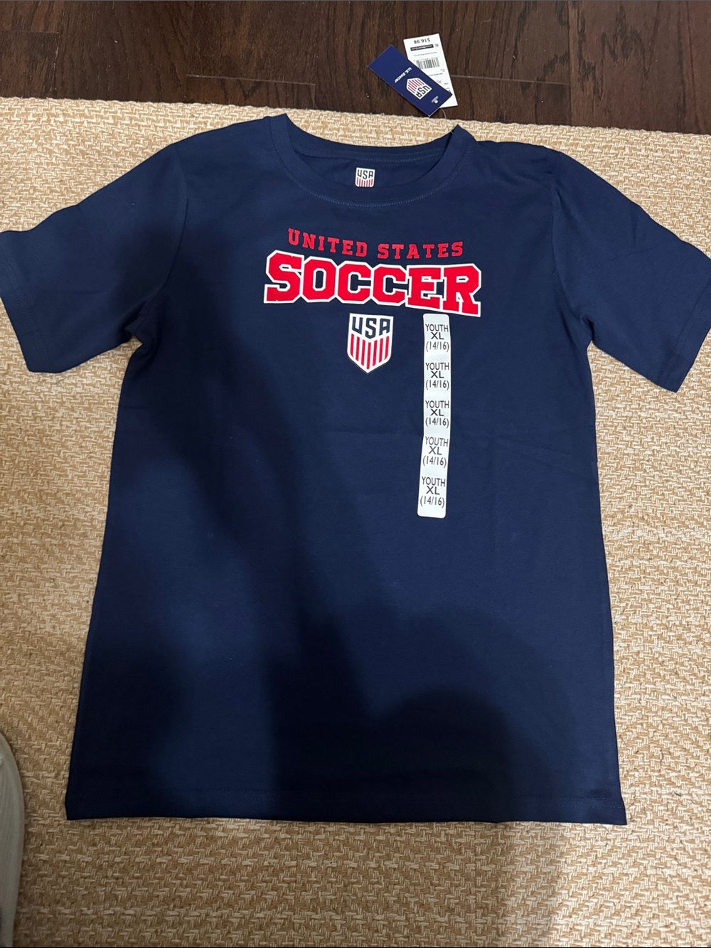 USA Soccer Kids' Navy Graphic Tee